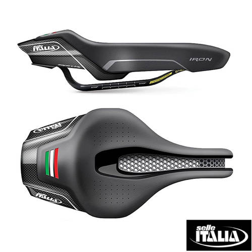 Selle Italia Iron 트라이애슬론 자전거 중공 할로우파이버 시트 장거리 라이딩 열 안장 카본 레일 티타늄 레일