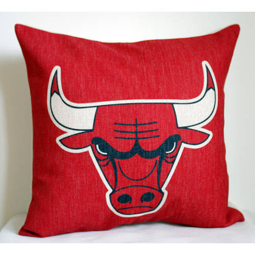 해외직구 팀 시카고 BULL 부채 쿠션 Chicago Bulls pillowcase