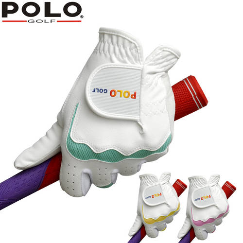 polo golf 골프 장갑 여성용 듀얼 핸드 여성용 내구성 내마모성 땀흡수 연습 장갑