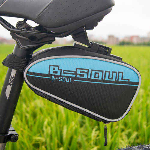 신상 신형 신모델 B-SOUL 자전거 테일 백 산악 자전거 화려한 가죽 시트 꾸러미 자동차 자전거 사이클링 장비 액세서리 나이트 라이드