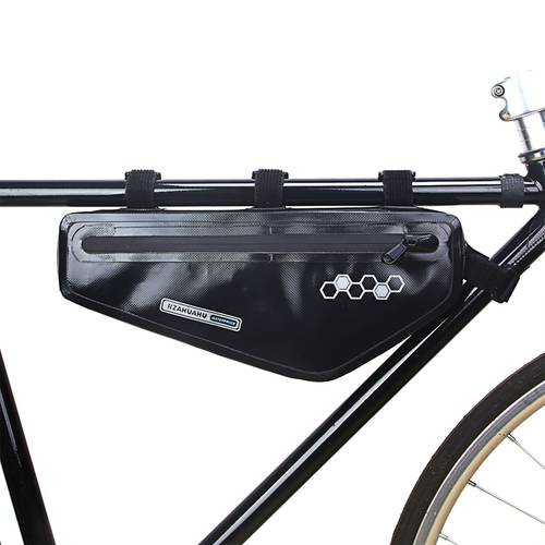 RZAHUAHU 자전거 대용량 트라이앵글백 프론트 빔 바오 취안 방수 탑 튜브 안장 가방 산악자전거 사이클