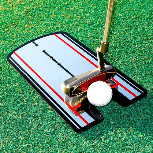 골프 실내 퍼터 연습기 시뮬레이션 법정 가정용 슈트 트랙 자세 교정 초보용 퍼터 렌즈