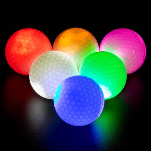 골프 라이트 공 다색 LED 전자 운동 볼 골프 컬러 볼 골프 용품 야간 광구