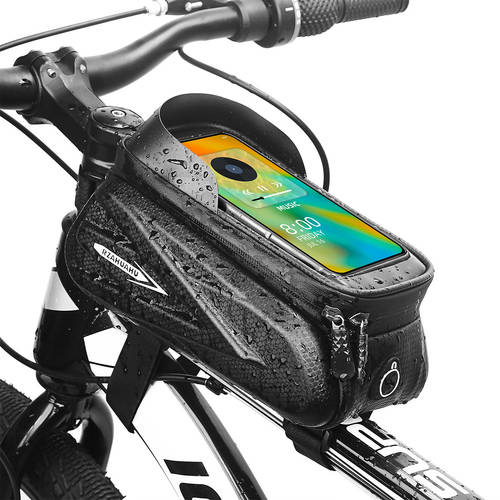 산악자전거 탑 튜브 패키지 핸드폰 터치스크린 방수 파우치 자전거 사이클링 장비 로드바이크 하드케이스 프론트 빔 패키지