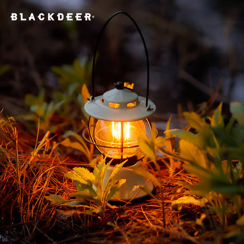 BLACK DEER 잉웨 아웃도어 캠핑 램프맨 언급하다 레트로 칸델라 텐트 램프 충전 식 LED 조명 분위기 캠프 랜턴 후레쉬