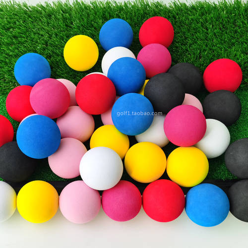 50mm 골프 EVA 공 실내 연습구 스펀지 볼 레크레이션 장난감 제공하다 버블볼 EVA 단색 공 10 컬러