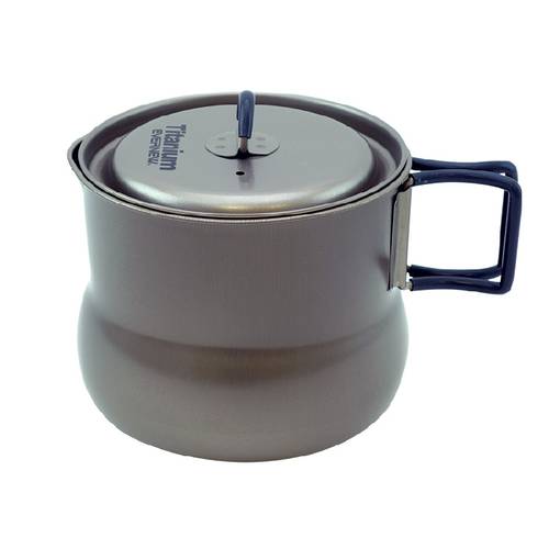 EVERNEW Titanium Tea Pot 노는 것을 좋아합니다 불 레드 주전자 배불뚝이 냄비 800ml ECA318