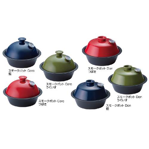Soto Smoke Pot Coro/Don 그을린 세라믹 냄비 가정용 그을린 냄비 뜨거운 훈제 따뜻한 훈제 ST-126