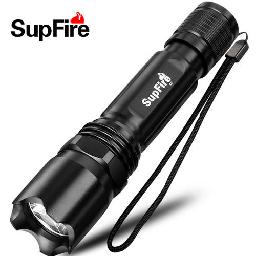 신상 신형 신모델 SUPFIRE 정품 SupFire 강력한 빛 손전등 플래시라이트 C2 충전식 USB 다이렉트충전 스포트라이트 먼거리까지 비출 수 있는 아웃도어 사이클