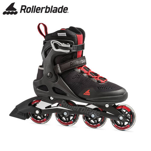 Rollerblade MACROBLADE 80 초보자 블록 구두 부드러운면 캐주얼 스트레이트 행 휠 스케이트화 스포츠