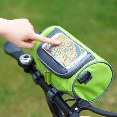 bike front bag phone holder mount bicycle cycling bags