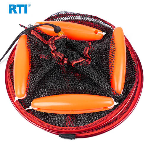 RTI 떠 있는 물고기 가드 접착제 물고기 가드 뗏목 낚시 어업 휴대용 가방 물고기 가드 어업 배럴 피쉬 바구니 낚시 장비
