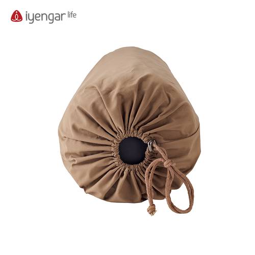 Iyengar Life 브랜드 요가 보조 공구 툴 가벼운 커피 컬러 서클 모양의 베개 천연 면 캠퍼스 용품