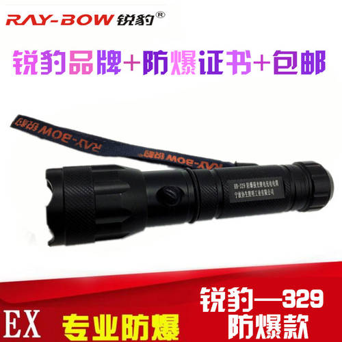 RAY-BOW RB-329 전용 방폭 강력한 빛 손전등 플래시라이트 LED 충전 휴대용 먼거리까지 비출 수 있는 화학 공장 주유소 전용