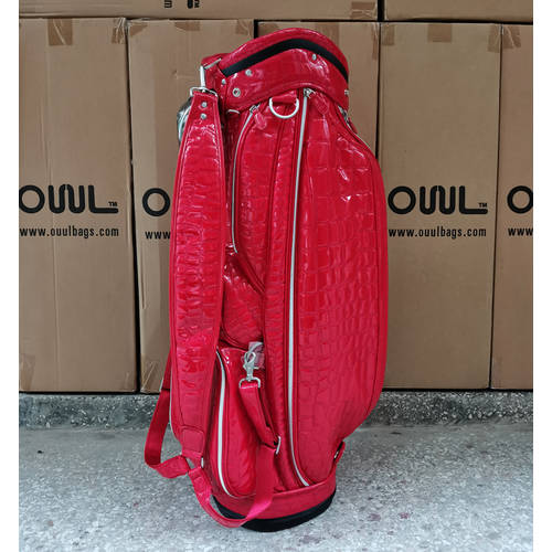 특가 재고정리 정품 ouul 골프 가방 남녀공용 범용 큐 파우치 광택 PU 스탠다드 볼 가방 golfag