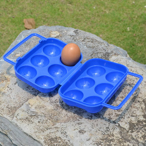 아웃도어 2 칸 4 칸 충격방지 플라스틱 계란 트레이 휴대용 야외 6 조각 12 조각 휴대용 설치 계란 보호 케이스