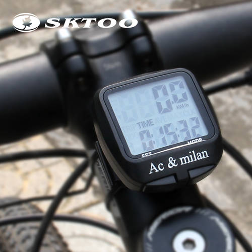 SKTOO 스스로 산악 자전거 자전거 장비 라이딩용 액세서리 속도계 사이클컴퓨터 미터 야광 방수 속도계