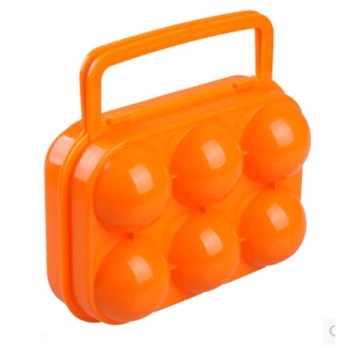 아웃도어 계란 케이스 장비 피크닉 휴대용 플라스틱 재료 6 칸 계란 상자 피크닉 포장박스 휴대용 계란 맡기다