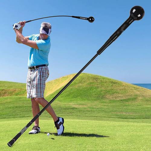 실리콘 골프 스윙 극 연습 스틱 실내/실외 타격 자세 교정기 golf 연습기 맞춤형 사이즈