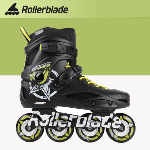 Rollerblade 어덜트 어른용 롤러 스케이트 프로페셔널 플랫 플라워 블록 스케이트화 직진 바퀴 롤러 스케이트 신발 남성 여성용 슬라이더