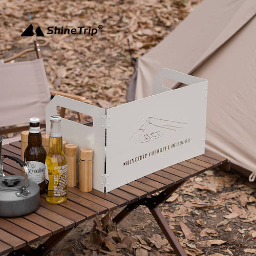 산의 즐거움 야외 폴딩 카드 노 윈드쉴드 캠핑 피크닉 휴대용 휴대용 바람막이 칸막이 난로 바람막이 커버