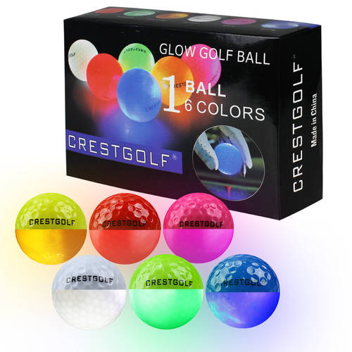 골프 라이트 공 다색 LED 전자 운동 볼 골프 색깔 볼 골프 용품 야간 광구