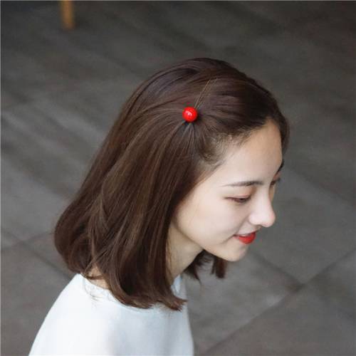 요즘핫템 셀럽 측면 머리핀 한국 여성 국가 레트로 일자형 마카롱 캔디색상 머리핀 심플 헤어핀 앞머리 클립 소녀