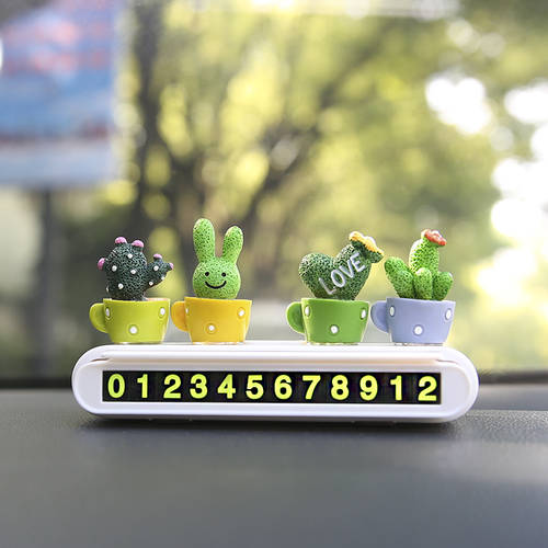 임시 자동차 주차 번호판 독창적인 아이디어 상품 개성있는 귀여운 전화 주차번호판 럭셔리 고급 차량용 장식 용품 모음