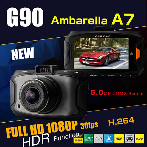 수입 유럽 전체 높이 맑은 Full HD 1080P 주행기록계 블랙박스 / 자동차 블랙박스 G90/Car DVR