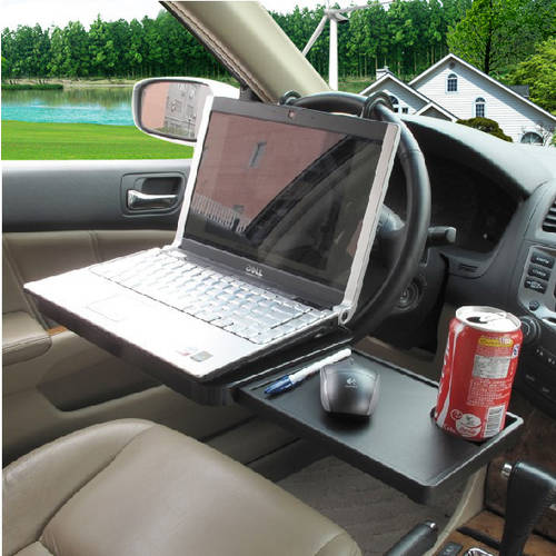 차량용 가능 접이식 차량용 데스크탑 PC 노트북 PC 거치대 음료 드링크 거치대 테이블 식탁 식판 접시 캐비닛