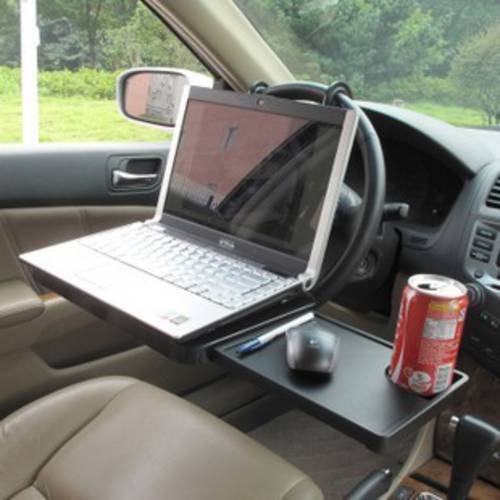 SHUNWEI 차량용 데스크탑 PC 차량용 접이식 소형테이블 다기능 노트북 거치대 후면 자동차 테이블 식탁 음료 드링크 거치대