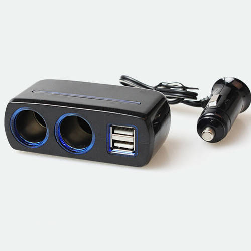 차량용 충전기 자동차 다기능 시거잭 2IN1 USB 차량용 12/24v 만능형 휴대폰 고속충전