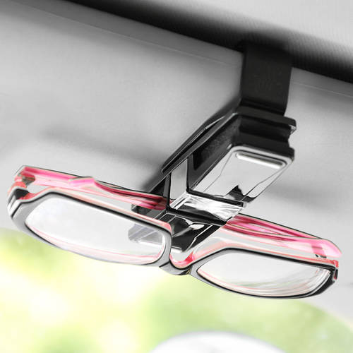 차량용 안경 홀더 자동차 안경홀더 서브 카 용 색안경 선바이저 보관 다기능 개조 튜닝 독창적인 아이디어 상품 용품