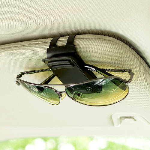 자동차 선글라스 안경 홀더 차량용 안경 홀더 안경케이스 차량용 다기능 선바이저 수표 명함 카드 홀더 수납