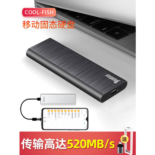 coolfish 이동식 하드 디스크 SSD 1t 이동식 하드 디스크 nvme 썬더볼트 3 애플 아이폰 MacBook 외장형 SSD 하드디스크 typec 고속 게임 밖의 전화 SSD ssd 이동식 하드 디스크