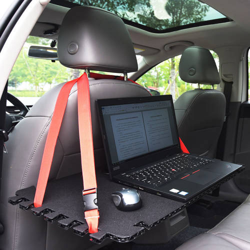 소형차 데스크탑 차량용 접는 컴퓨터 책상 노트북 거치대 후면 차량용 뒷좌석 테이블 식탁 식탁
