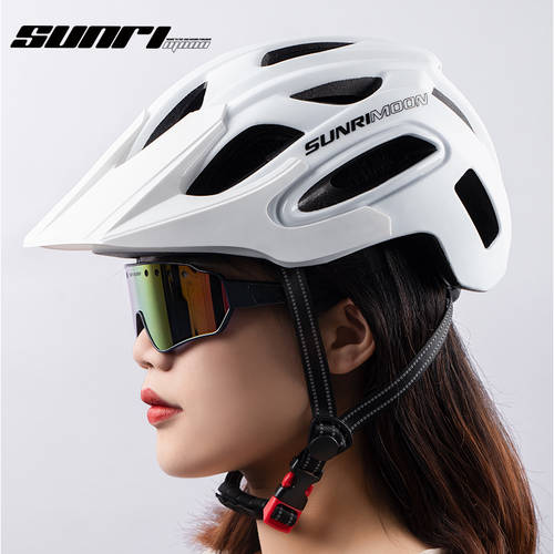sunrimoon 고속도로 산악자전거 헬멧 사계절 통풍 통풍 일체형 형태 남여공용 헬멧 안전모