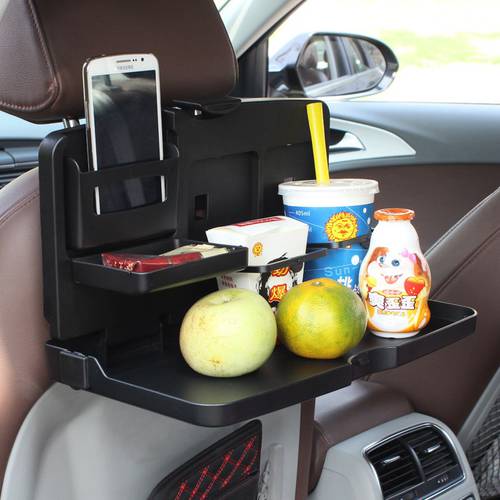 차량용 충전 브레인 테이블 카 작게 접는 데스크탑 다기능 노트북 IPAD 거치대 홀더 후면 자동차 테이블 식탁