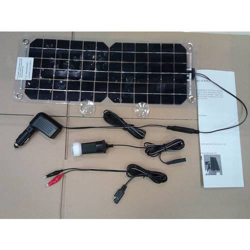 18V10W 태양 에너지 태양열 태양 전지 패널 자동차 충전기 주행기록계 블랙박스 모바일 차량용 휴대폰 비상용 보조배터리
