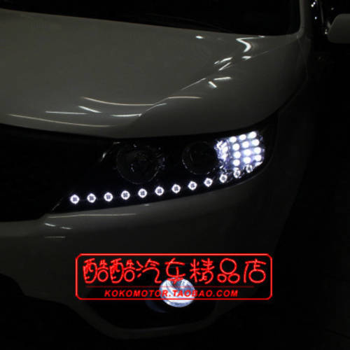 2009-2014 기아 NEW 쏘렌토 R 전용 변경 설치 LED 눈물 LED 방향 지시등 깜빡이 스트립 한국 수입