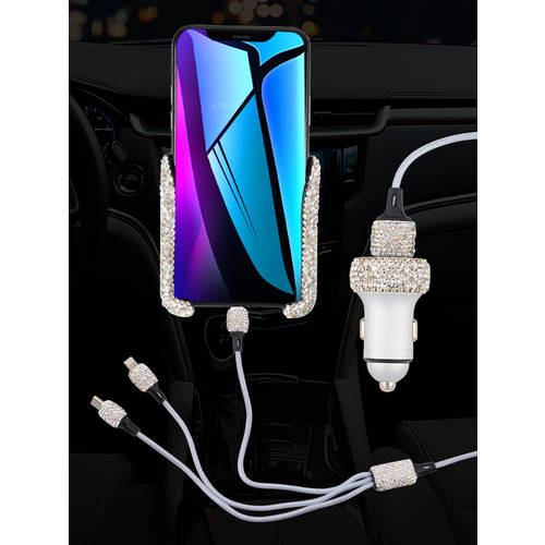 여신 예쁜 차량용 충전기 3IN1 차량용 시거잭 젠더 어댑터 USB 고속 고속충전 차량용 시거잭 충전기