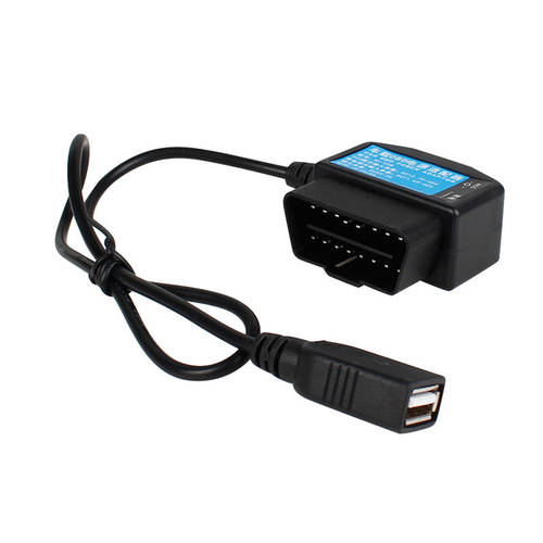 주행기록계 블랙박스 OBD 강압회로케이블 무손실 전기 받기 USB 모듈 주차 감시장치 + acc 소화 블랙아웃 듀얼모드