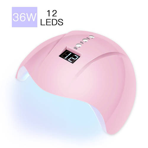 네일 램프 LED/UV 네일램프 라이트 로스트 조명 빠른건조 손 타지않는 무선 USB 연결포트 충전 찌름 용