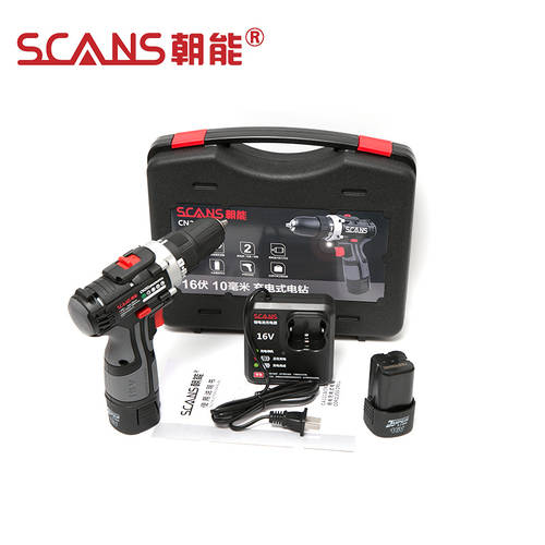 SCANS 12V 리튬이온 드릴 2 단 16V 충전식 권총 드릴 다기능 가정용 전동 드라이버 전동 드라이버