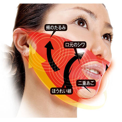 일본판 방지 얼굴 안면 처짐 마스크팩 부착 콤팩트 팔자주름 리프팅 입가 주름 방지 이중턱 제거 마스크