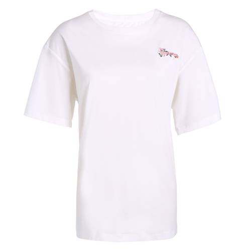 FIVE PLUS 신상 여성 여름옷 반팔 티셔츠 T셔츠 여성용 루즈핏 자수 알파벳 순면 상의 라운드 넥 디자인