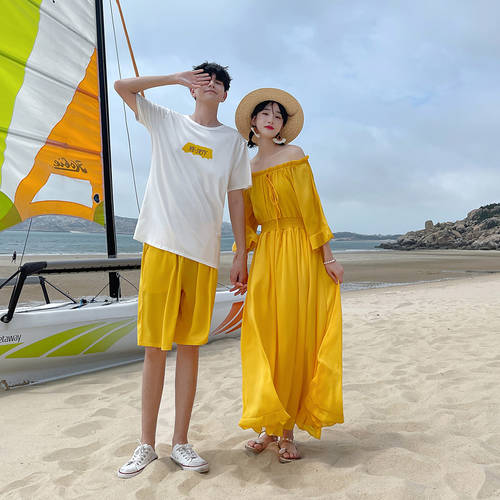주요 사랑 커플용 써머 여름용 휴가 해변 모래 폭풍 바닷가 척 치마 Yiyi 결혼 에 따르면 원피스 패키지 요즘핫한