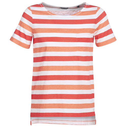 Marc O&39;Polo 여성용 티셔츠 T셔츠 심플 개성있는 화이트 / 주황색 써머 여름용 902215551009-F46