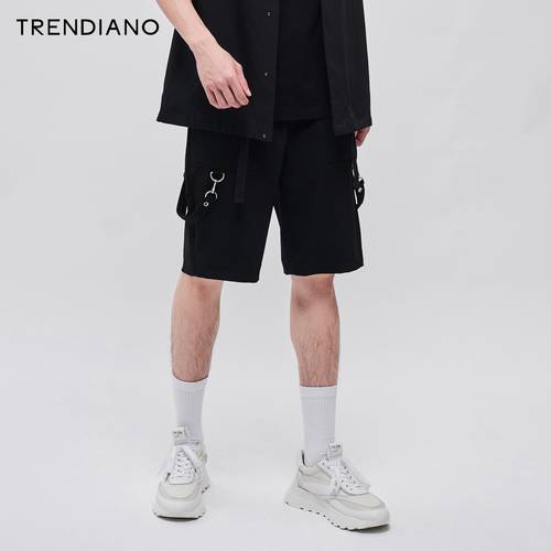 【7 겹 】TRENDIANO 트렌디 유행 브랜드  신제품 신상 써머 여름용 남성의류 캐주얼 팬츠 바지 멀티 포켓 파우치 작업용 반바지 숏팬츠