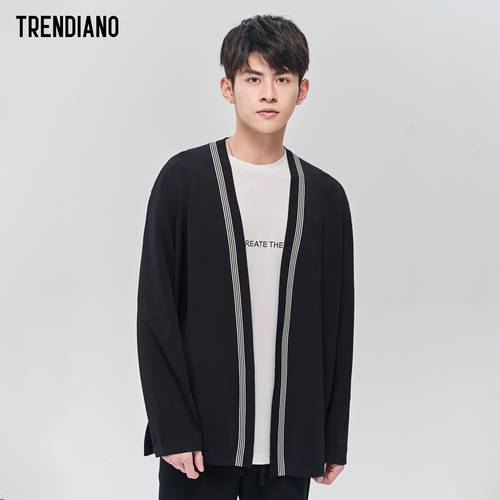 【7 겹 】TRENDIANO 트렌디 유행 브랜드  신제품 신상 봄 여름 남성의류 니트 오픈 셔츠 스웨터 니트 3RC1036080